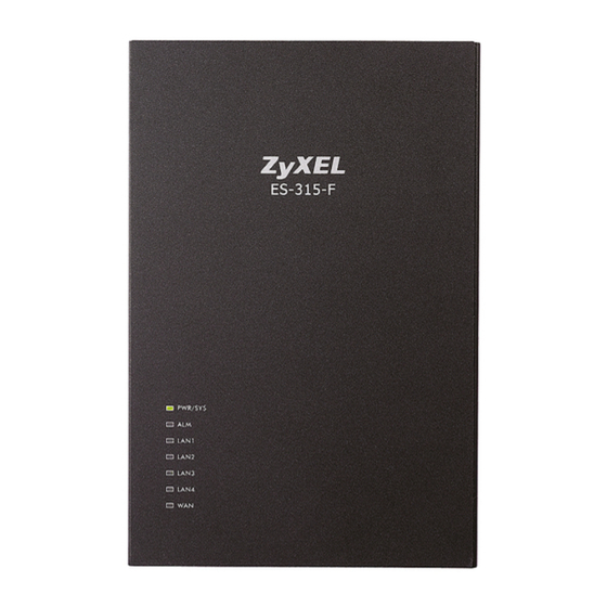 ZyXEL Communications ES-315 - V3.70 Manuals