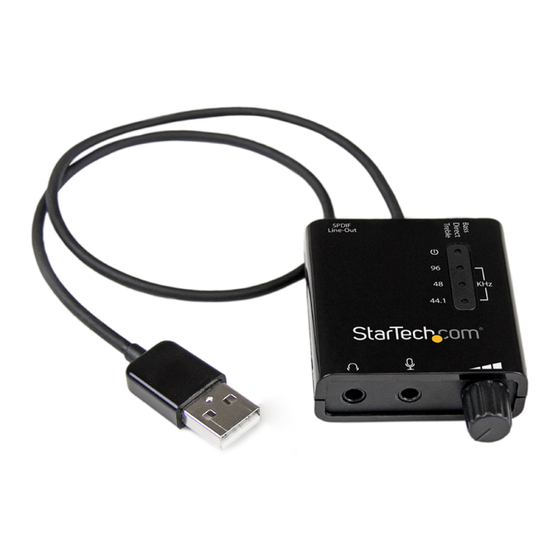 StarTech.com ICUSBAUDIO2D Spec Sheet