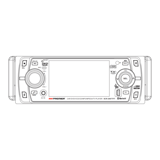 Premier SCR-2067TFT Manuals