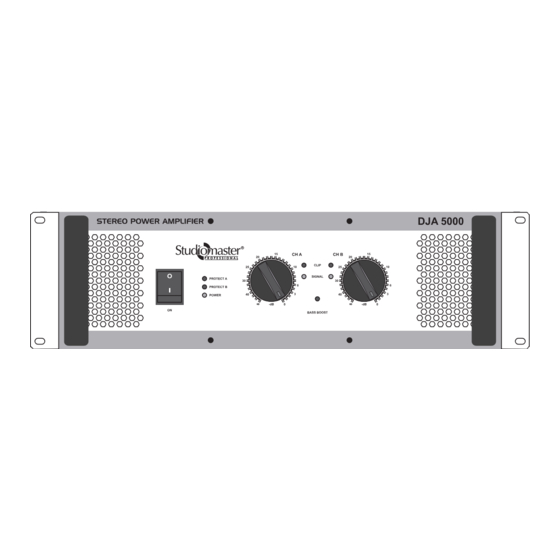 Studiomaster DJA 5000 Instruction Manual