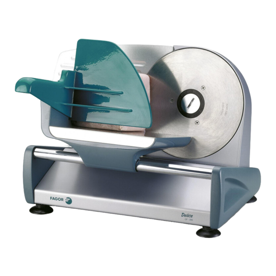 Fagor CF-200 Electric Food Slicer Manuals