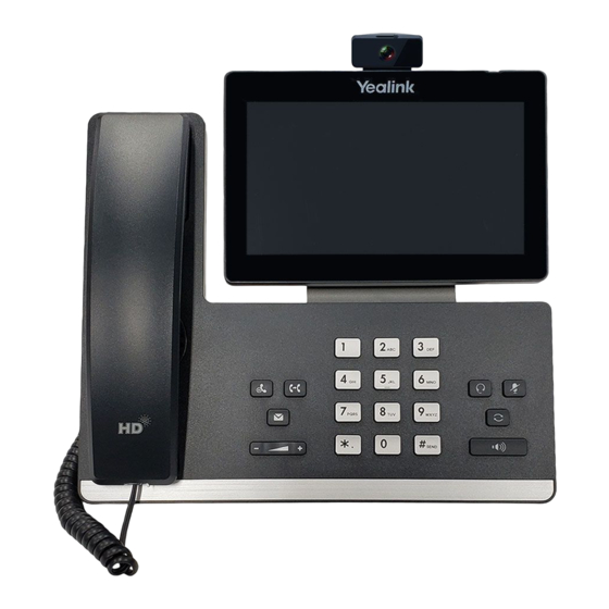 Yealink SIP-T58V Quick Start Manual