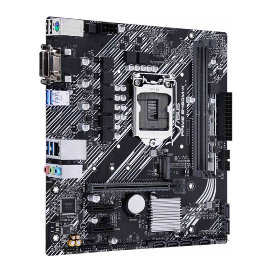 Asus PRIME B460M-K Quick Start Manual