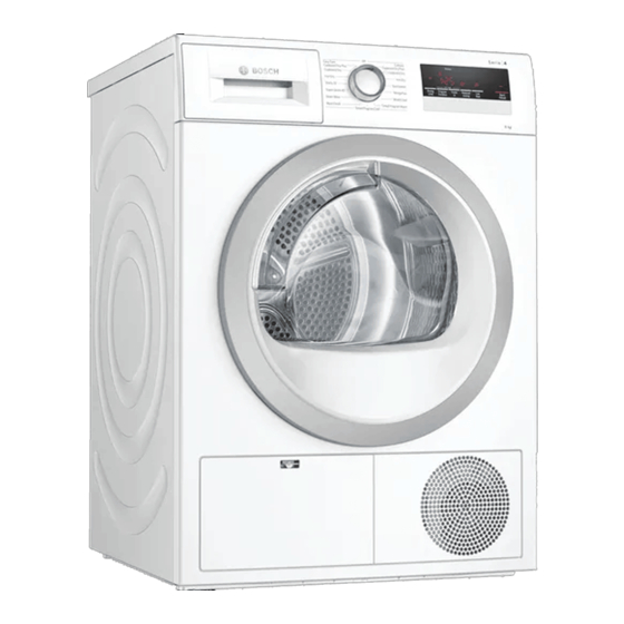Bosch WTN85251GB User Manual And Installation Instructions