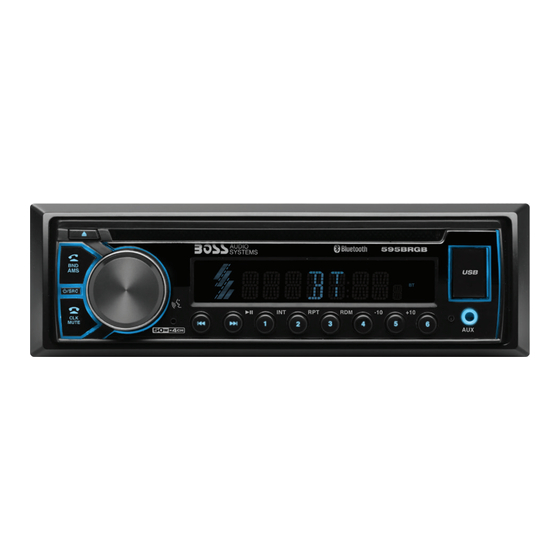 Boss Audio Systems ELITE 595BRGB User Manual