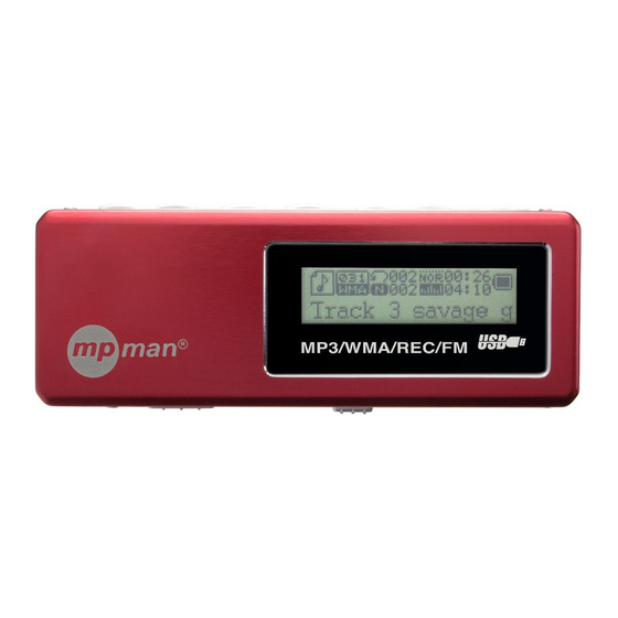 MPMan MP- F59 User Manual