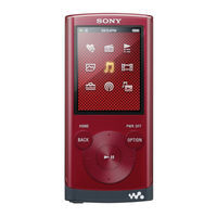 Sony Walkman NWZ-E354BLUE User Manual