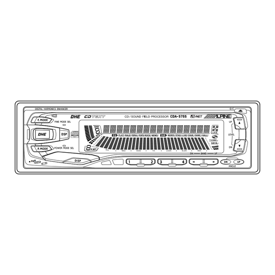 Alpine CDA-5755 Manuals