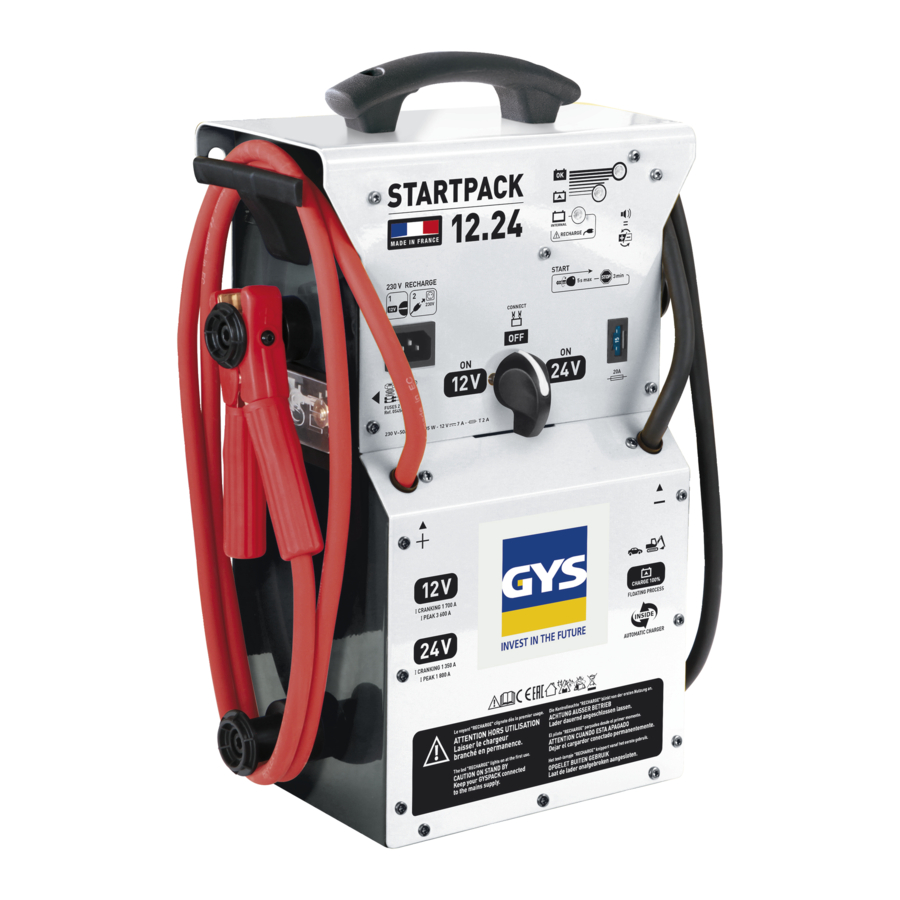GYS STARTPACK 12.24 Manual
