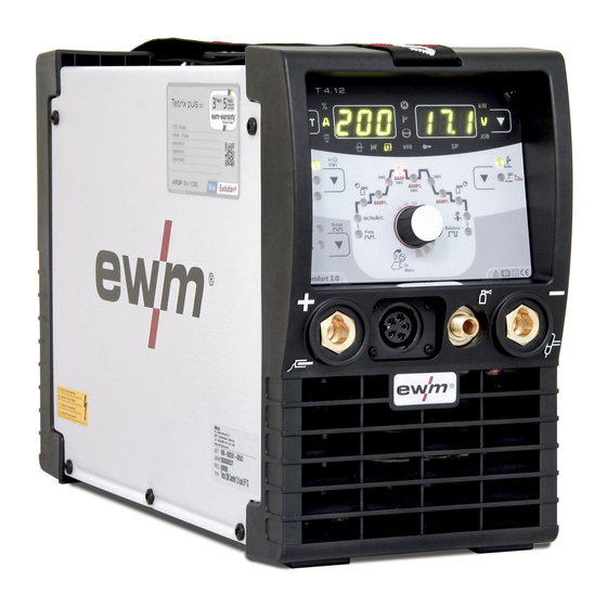 EWM TIG 17 GD Operating Instructions Manual