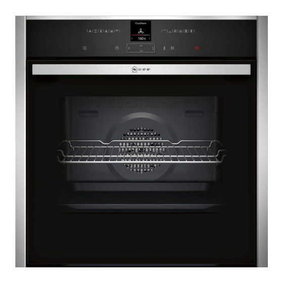 NEFF B27CR22N1 Built-in Oven Manuals