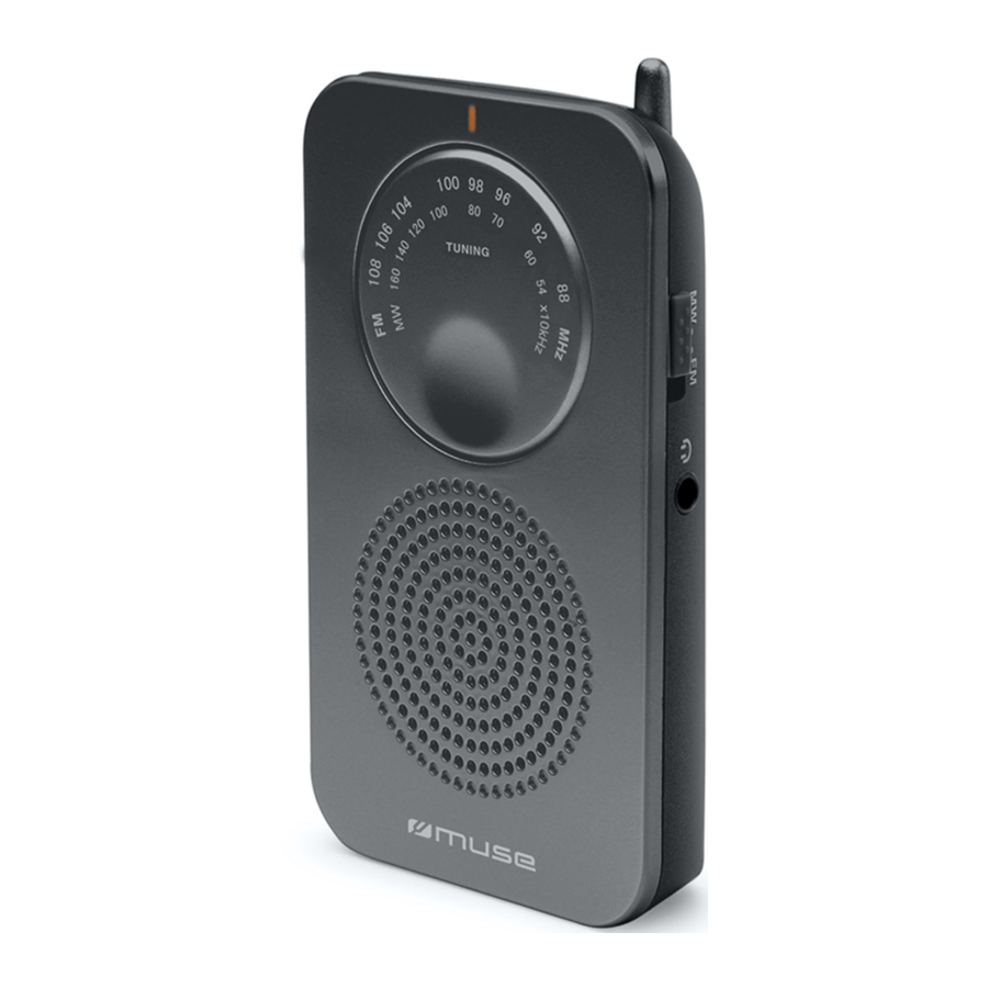 Muse M-01 RS - Pocket Radio Manual
