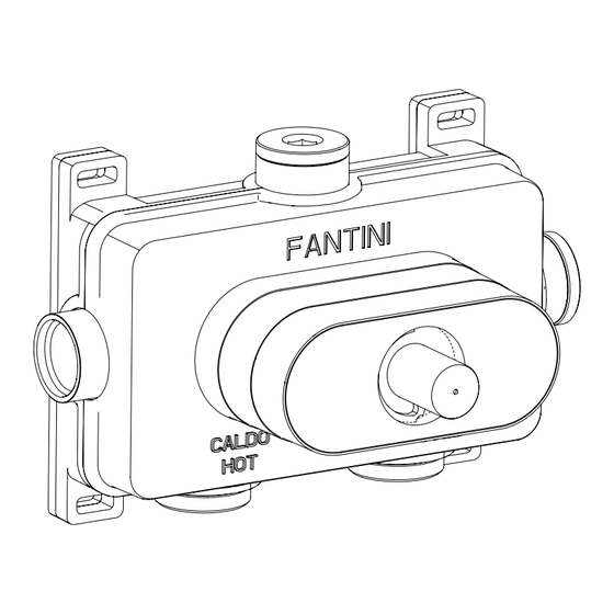 Fantini Rubinetti PARTI INCASSO D400AU Instructions Manual