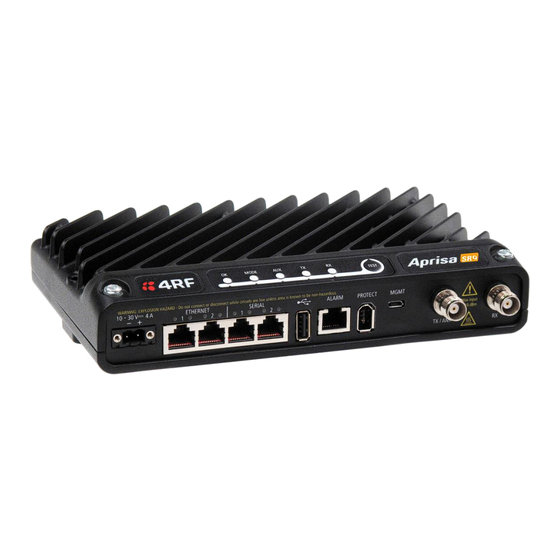 4RF Aprisa SRq Quick Start Manual