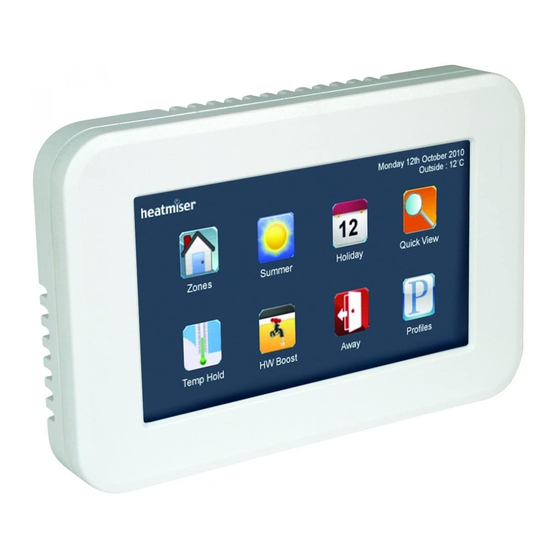 Heatmiser Touchpad (TFT) User Manual
