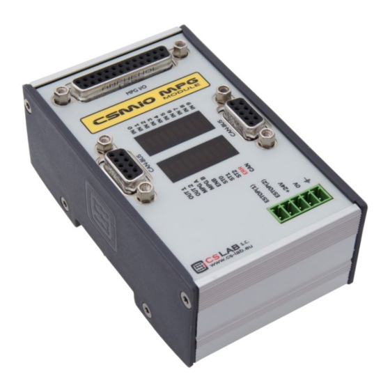 CS-Lab CSMIO-MPG Manual
