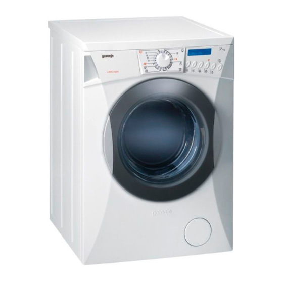 Gorenje WA 63 Series Instructions For Use Manual