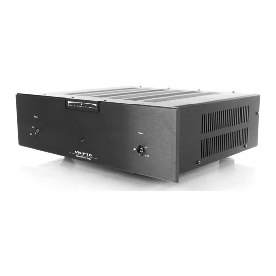 Balanced Audio Technology VK-P10 Owner's Manual