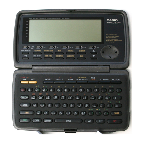 Casio SF-9700 Owner's Manual