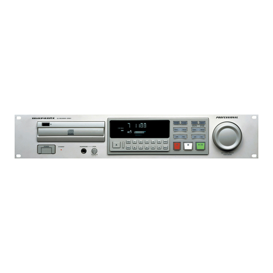 Marantz CDR631 Service Manual