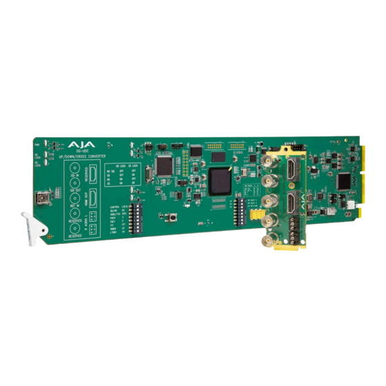 AJA OG-UDC Installation And Operation Manual
