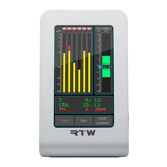 RTW TouchMonitor TM3 Smart Manual