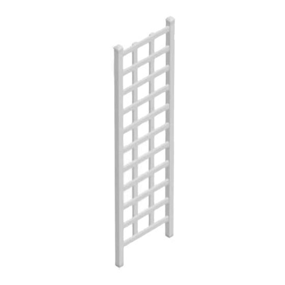 Dura Trel 11190 Elmwood Trellis Assembly Instructions