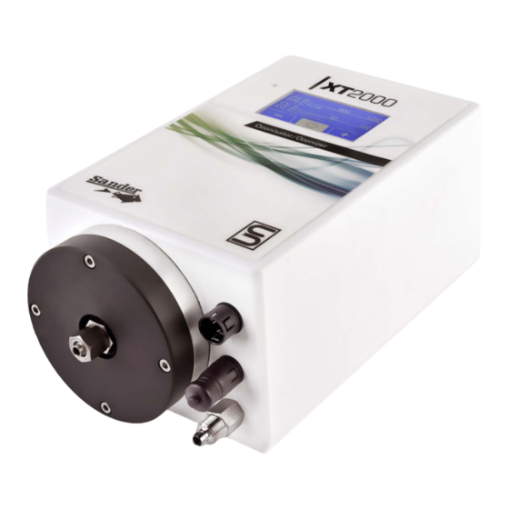 Sander XT 2000 Instruction Manual