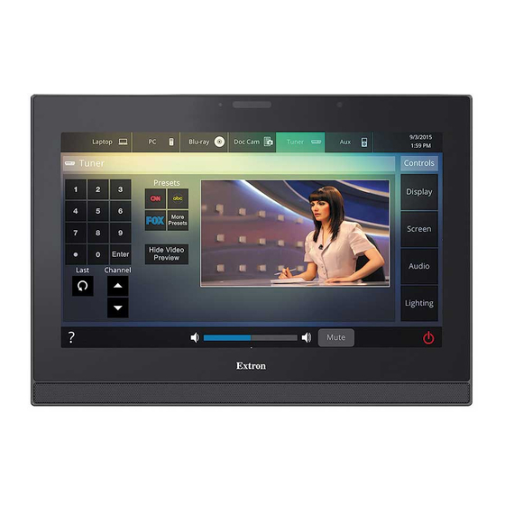 Extron electronics TLP Pro 1220MG Setup Manual