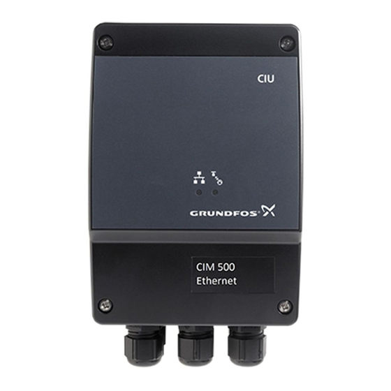 Grundfos CIU 501 Installation And Operating Instructions Manual