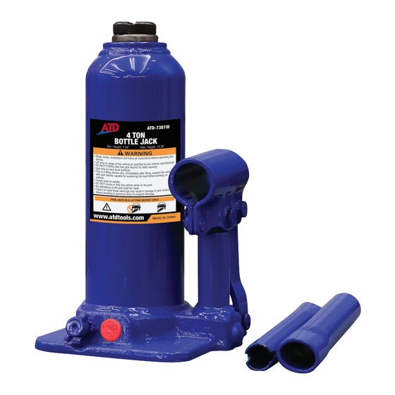 ATD Tools ATD-7381W Owner's Manual