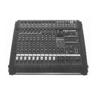 Electro-Voice PSX 2000 Service Manual