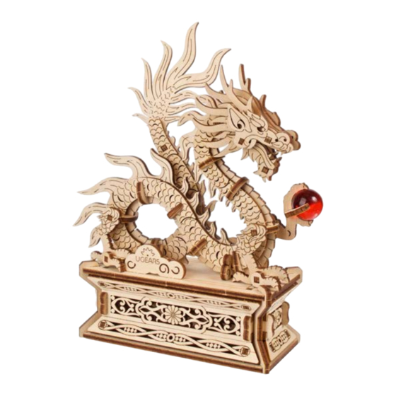 UGEARS Wood Dragon Assembly Instructions Manual
