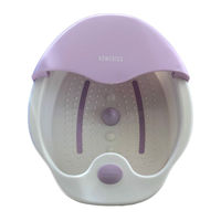 HoMedics BubbleBliss FB-20-1 User Manual