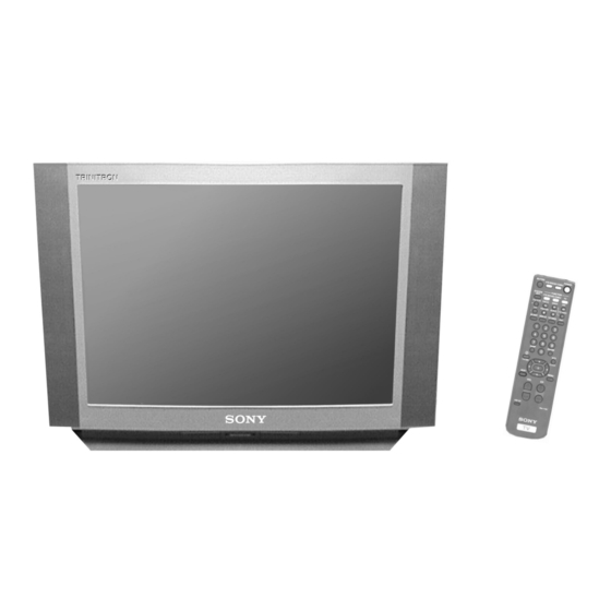 Sony TRINITRON KV-32FV1 Service Manual