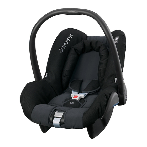 Maxi-Cosi Citi Instructions For Use & Warranty
