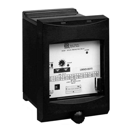 Basler BE1-40Q Instruction Manual