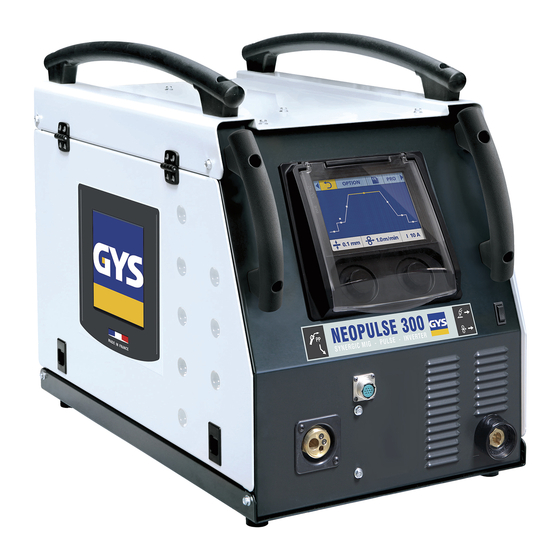 GYS NEOPULSE 270-T1 Welding System Manuals