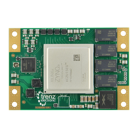 Trenz Electronic TE0808 Manuals