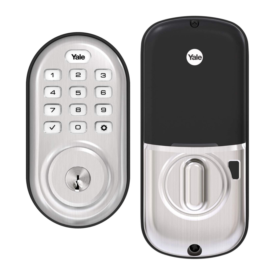 Yale real Living Assure Lock Installation And Programming Instructions