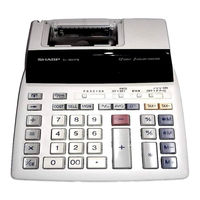 Sharp EL1801PIII - Printing Calculator, 12-Digit User Manual