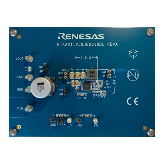 Renesas RTKA211250DE0010BU Manual