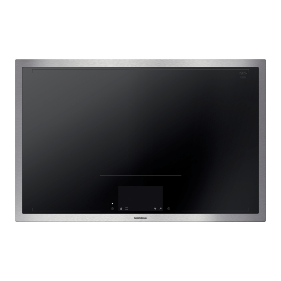Gaggenau CX482111 Use And Care Manual