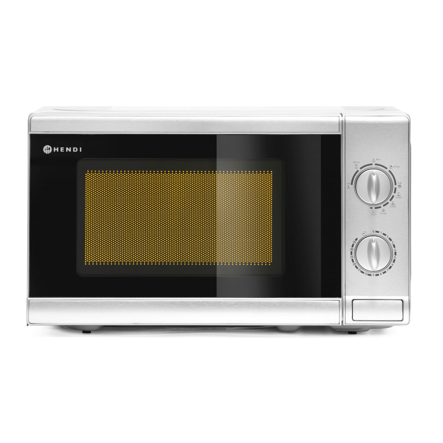 HENDI 281710 - MICROWAVE WITH GRILL Manual