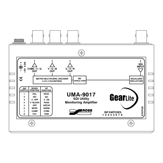 GearLite UMA-9017 Manuals