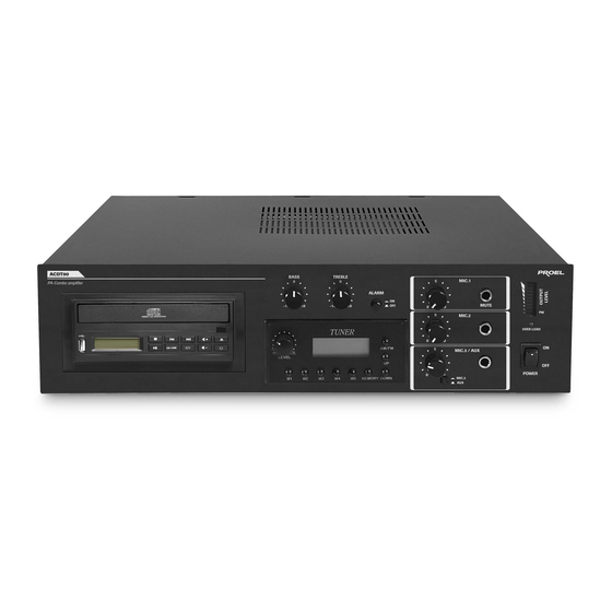 PROEL ACDT90 Instruction Manual