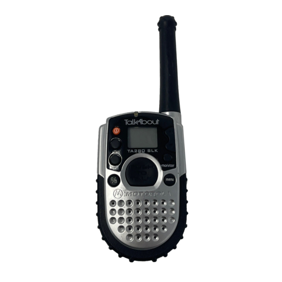 Motorola Talkabout T280 User Manual