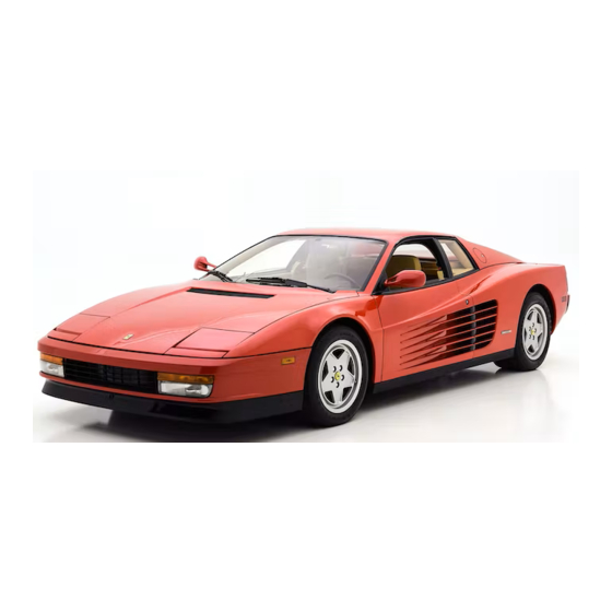 Ferrari 512 TR testarossa Technical Manual