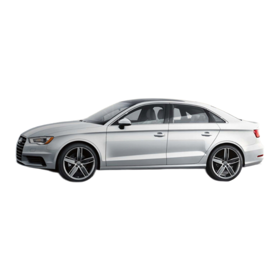 Audi 2016 A3 Quick Start Manual