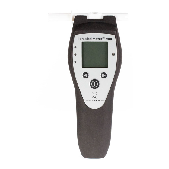 LION alcolmeter 900 User Handbook Manual